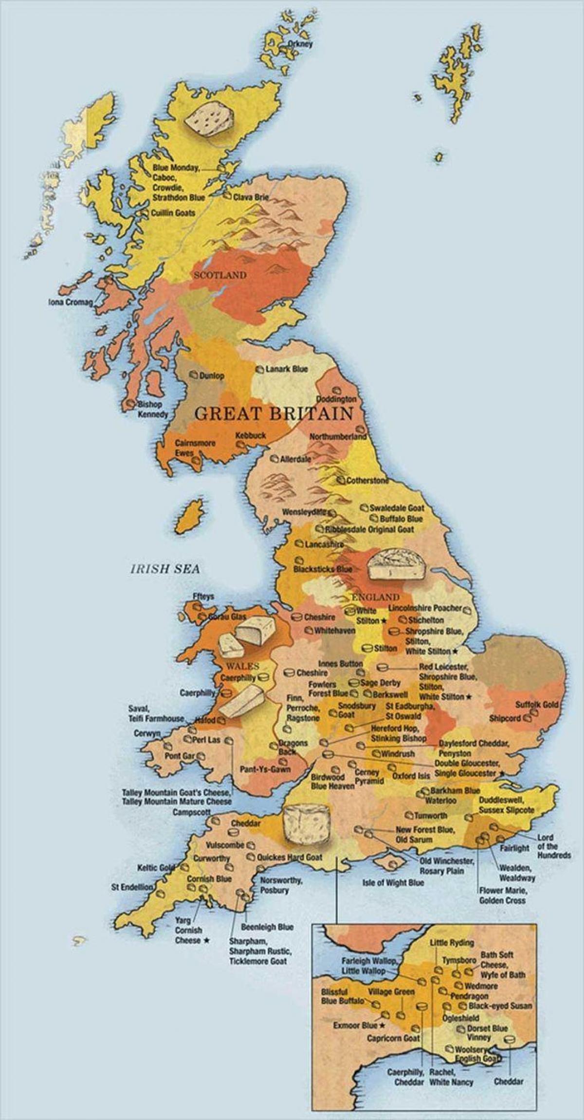 näita mulle kaardil Suurbritannia